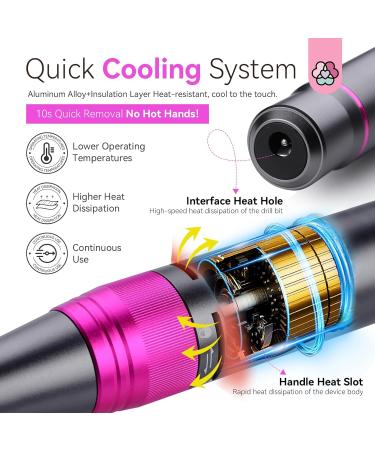 Electric Nail Drill Portable Rechargeable Electric Nail Drill With Led Large Display 4000mah Capacity Electric Nail Drill Machine Manicure Pedicure Polishing Shape Tools - Buy Online on GoSupps.com
