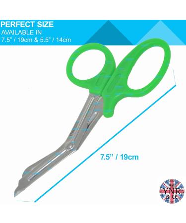 YNR 5.5 Green Paramedic EMT Trauma Shears - CE Certified Medical Scissors for Nurses, Fire Rescue & First Aid - Buy Online on GoSupps.com