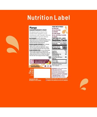 Master of Mixes Mango Daiquiri/Margarita Drink Mix - 1.75L Bottle, Pack of 3 - Buy Online on GoSupps.com