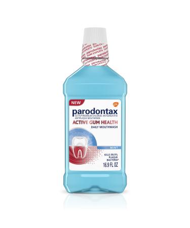 Parodontax Active Gum Health Mouthwash  Antiplaque and Antigingivitis Mouthwash  Mint  16.9 Fl Oz