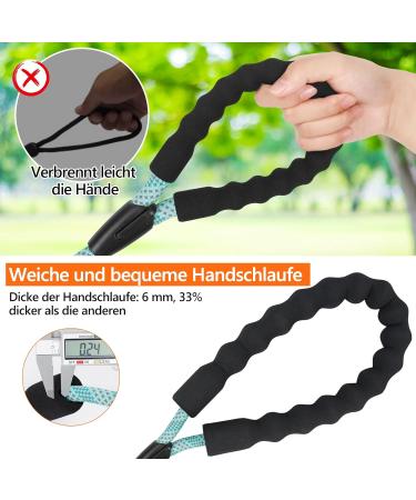 X XBen Durable Tow Lines for Dogs - 3m to 30m Strong Leash with Padded Handle & Lockable Carabiner - Best Training Line for Small & Medium Dogs - Baby Blue - Buy Online on GoSupps.com