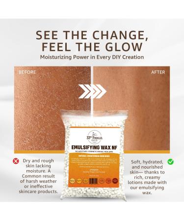 Non-GMO Emulsifying Wax NF Pastilles (5 LBS / 80 OZ) 100% Natural Plant Derived | For Lotions Creams Soap Making Hair Products | Cosmetic Grade | Product of USA | 5 POUNDS - Buy Online on GoSupps.com