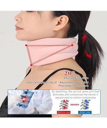Neck Brace Cervical Collar - Neck Support Brace for Sleeping Cervical Collar Neck Brace for Sleeping Soft Foam Relief of Cervical Spine Pressure Cervical Back Pillow Human Neck Support Tool Pink - Buy Online on GoSupps.com