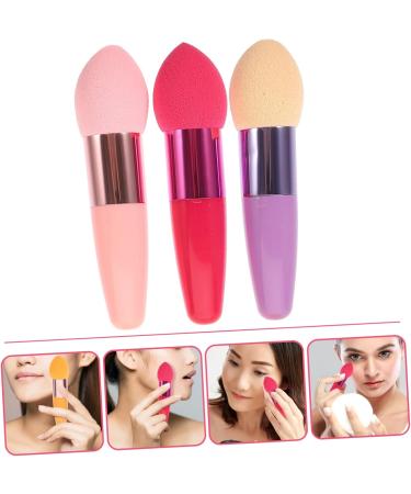 HAPINARY 3pc Nose Contour Brush Travel Size Kit on Stick Makeup Travel Makeup Brush Makeup for Foundation Concealer Sponge Mushroom Brush Shadow - Buy Online on GoSupps.com