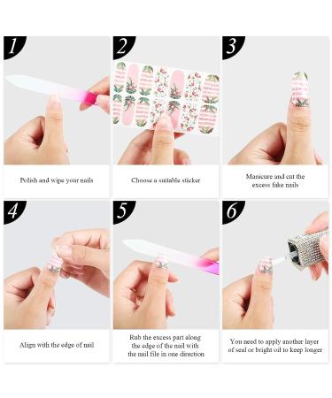 Maitys 168 Piece Nail Polish Stickers Summer Full Wrap - Self Adhesive Nail Art Decal Strip with Nail File - Manicure Kit for Women & Girls - Buy Online on GoSupps.com