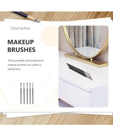 DRESSOOS 5pcs Eye Shadow Brush Makeup Brush Eye Brush Eye Shadows Kit Eye Shadow Brushes Wooden Handle - Buy Online on GoSupps.com