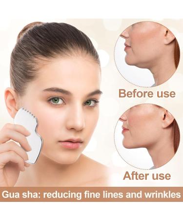 OIIKI Gua Sha Tool - Stainless Steel Facial Scraper for Skin Tightening & Lifting | Best Gua Sha for Chin Neck & Eyes - Shop Internationally - Buy Online on GoSupps.com