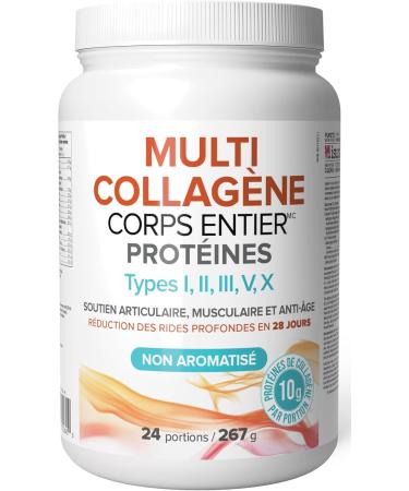 Natural Factors Total Body Multi Collagen Protein 267g Unflavoured 10g of hydrolyzed collage per scoop Combines 5 types of Collagen Supports the Formation of Collagen and Connective Tissue for Joint & Skin Health Keto & Paleo Friendly - Buy Online on GoSupps.com