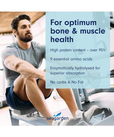 Seagarden Marine Collagen Powder - Wild-Caught Arctic Cod Peptides for Skin, Hair & Health - 300g Lemon Protein Supplement - Buy Online on GoSupps.com