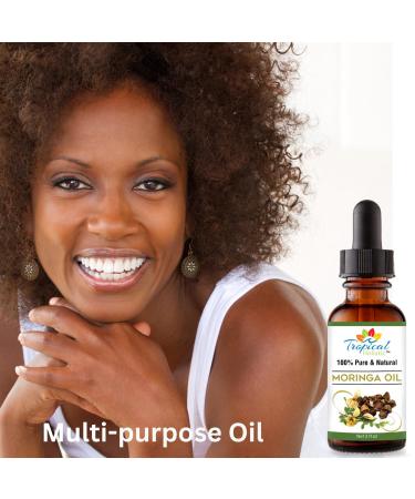 Moringa Oil - 100% Pure Cold-Pressed Vegan Hair & Skin Oil | Organic Non-GMO | All-Natural Anti-Wrinkle Treatment - Buy Online on GoSupps.com