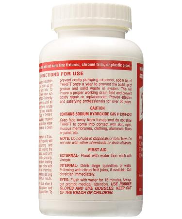 Thrift T-100 Alkaline Drain Cleaner 1-Pound Granular (2-Pack) - Fast International Shipping - Buy Online on GoSupps.com