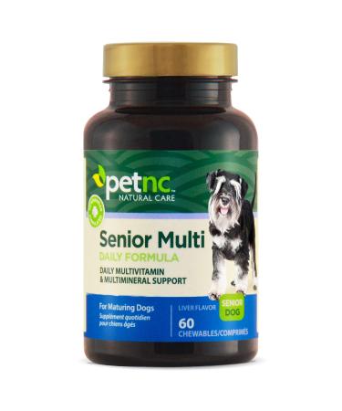 petnc NATURAL CARE Senior Multi Daily Formula Senior Dog Liver Flavor 60 Chewables