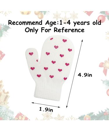 Kids Winter Warm Knitted Dinosaur Paw Star Mittens for 1-4 Year Olds - Buy Online on GoSupps.com