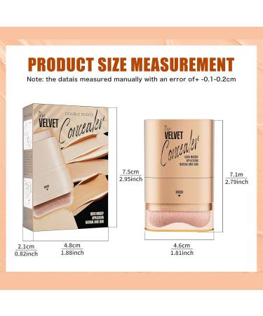  G n rique Foundation Stick - Multi-Purpose Makeup Foundation Stick | Double Head 12g Natural Contour Concealer Moisturizing Brightening for Spots and Freckles - Buy Online on GoSupps.com