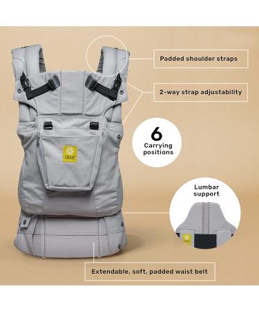 LLLbaby Complete 6-in-1 Luxe Ergonomic Baby Carrier | Lumbar Support | 7-45 lbs | 360 Baby Wearing | Inward & Outward Facing | Speckled Succulent - Buy Online on GoSupps.com