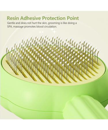 Buy ABSOB Self-Cleaning Pet Brush | Dog & Cat Hair Remover - Green Combo for All Coat Types - Buy Online on GoSupps.com