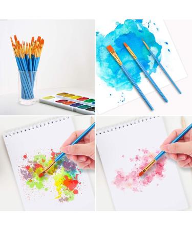 Soucolor Acrylic Paint Brushes Set - 20Pcs Round Pointed Artist Paintbrushes for Acrylic, Oil, Watercolor - Ideal for Canvas, Rock, Body, Face, Nail Art - Halloween Pumpkin Crafts Supplies - Buy Online on GoSupps.com