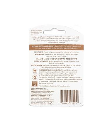 Palmer's Coconut Oil Lip Balm - 48 Hr Moisture | 0.15 oz | Buy Internationally - Buy Online on GoSupps.com