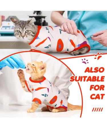 Hjyokuso Recovery Suit for Dogs & Cats | Post-Surgery Relaxation for Abdominal Wounds - XS Vegetable Design - Buy Online on GoSupps.com