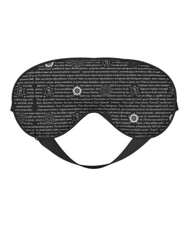 Supernatural Inspiration Eye mask Soft Elastic and Adjustable Nighttime Comfort Sleeping mask Suitable for Both Men and Women Black