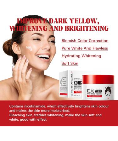 Kojic Acid Cream Dark Spot Remover for Face Skin Lightening Cream for Anti Aging Dark Spot Correcting Glow Serum Face Moisturizer for Women Pigmentation Removal Cream Freckle Removal Cream Dark Spots - Buy Online on GoSupps.com