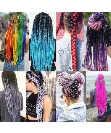 5Pcs Ombre Jumbo Braiding Hair Extensions - 100g Kanekalon Synthetic Fiber for 24Inch Twist Braids - International Shipping Available - Buy Online on GoSupps.com