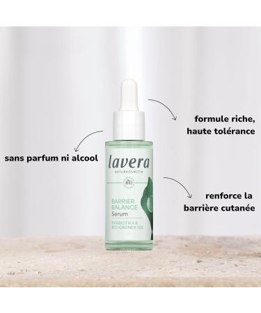 lavera lavera Barrier Balance Serum - alcohol-free - fragrance-free - moisturizing - strengthens the skin barrier - prebiotic - vegan - natural cosmetics - 30 ml - Buy Online on GoSupps.com