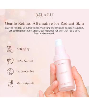 BeLagu Collagen Boosting Night Cream with Bakuchiol & Adaptogenic Mushrooms - Natural Retinol Alternative Moisturizer for Firming Smoothing & Stress Defense - Vegan Skincare Face Cream (1 fl oz) - Buy Online on GoSupps.com