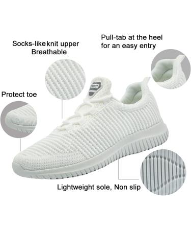 RiemoT Unisex Road Running Shoes - Breathable White Sneakers for Men | Size 42 EU - International Shipping Available - Buy Online on GoSupps.com