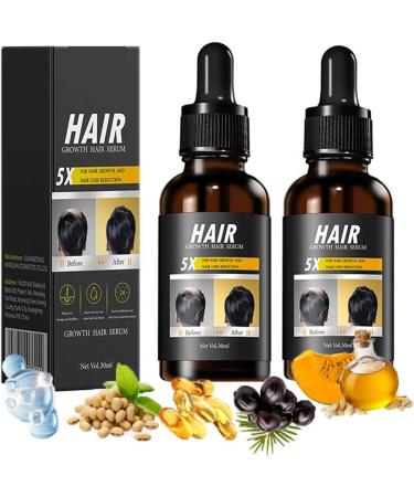Dafeila Follicleboost Lot de 5 s rums de croissance des cheveux Follicle Boost pour la croissance des cheveux Croissance des cheveux en 2 6 semaines doux sur le cuir chevelu support plus fort 2 pi ces.