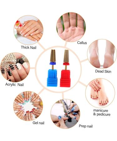 minkissy 2pcs Grinding Head Pedicure Drill Bits Nail Drill Heads Nail Polishing Head Nail Beauty Tools Toe Nail Drill Bits Gel Remover for Nails Nail Drill Bits Cuticle Set Acrylic Alloy 7X1.3CM As Shown - Buy Online on GoSupps.com