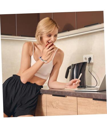 VALICLUD 2 Pcs Bracelet Couples Matching Bracelets Bead Bracelet Woven Bracelets Bracelet for Charms Couples Bracelet Bracelets Beaded Maneki Red Ceramics Miss Boy Wristband 18x1cmx3pcs Blackx3pcs - Buy Online on GoSupps.com