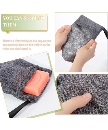 HAPINARY 30 Pcs Soap Bag Travel Soap Keeper Soap Foaming Pouch Bath Soap Liquid Soap Pouches Soaps Nylon Grey - Buy Online on GoSupps.com