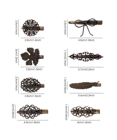Shop Cinaci 32-Piece Vintage Leaf Flower Butterfly Hair Clip Set - Retro Bronze Hairpins for Women & Girls - International Shipping Available - Buy Online on GoSupps.com