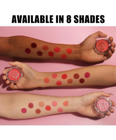 PHOERA Face Cheek Blush Cream - Long-Wear Matte Bold 102#Peach | Lightweight & Blendable Cream Blush for Contoured Cheeks - Buy Online on GoSupps.com