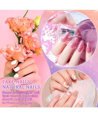 50Pcs Mini Nail Buffers - 100/180 Grit Bulk for Natural & Gel Polish Nails - Double-Sided Nail Buff Set for Smoothing & Buffing - Portable S-pink - Buy Online on GoSupps.com