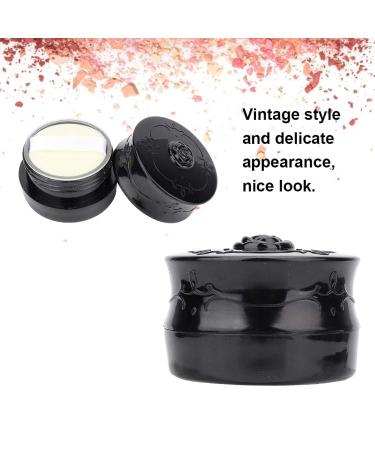 Vintage Rose Travel Makeup Powder Container Refillable & Portable Loose Powder Donor Box with Sieve for Body & Baby Powder (Black) - Buy Online on GoSupps.com