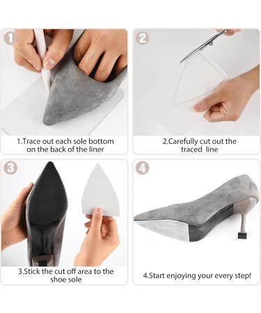 4 Pcs Non Slip Shoe Pads | Silicone Sole Protectors for High Heels | Anti-Slip Shoe Grips | Self-Adhesive & Clear Shoe Gummies for Women - Buy Online on GoSupps.com