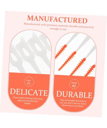 Beaupretty 400 STK Interdental Brushes - Dental Tooth Cleaning Tools for Braces - Portable Oral Care | Orange (5 Pack) - Buy Online on GoSupps.com