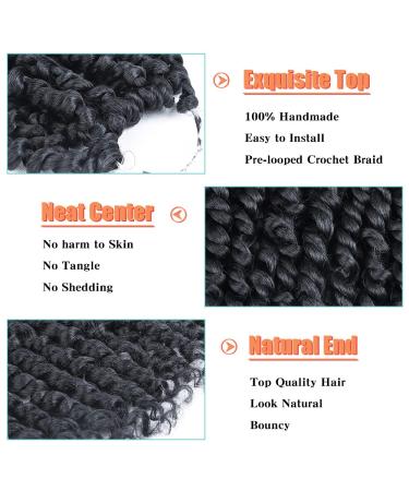 8 Inch Pre-twisted Passion Twist Hair - 8 Packs Pre-looped Synthetic Crochet Braids for Black Women in 1B# Color - Buy Online on GoSupps.com