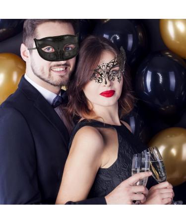 Deluxe Couple Masquerade Mask 2 Pack - Venetian Realistic Silicone Half Face Masks for Role Play - Buy Online on GoSupps.com