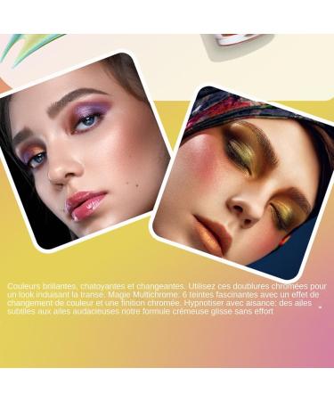  Fmzrbnih Chameleon Glitter Eyeshadow Multichrome Liquid Eyeshadow - 3X Multi-Dimensional Eyeshadows to Strong All Day Wear Quicky DrySmooth Shimmer Eyeshadows for Lips - Buy Online on GoSupps.com