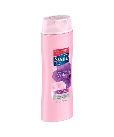 Suave Essentials Sweet Pea and Violet Body Wash - 15 Fl Oz (Pack of 1) - Buy Online on GoSupps.com