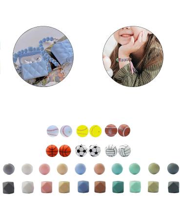 Silicone Pearls for Babies - Round Star Pearls Pacifier Clips Keychain & Toy Accessories - Buy Online on GoSupps.com