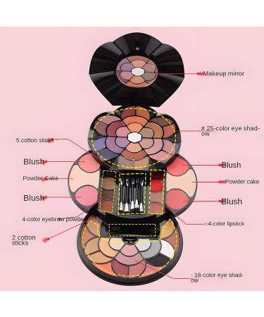 57 Colors Makeup Set - Professional Makeup Kit for Women | Perfect Valentine's Day Gift | High Pigmented Eyeshadow Palette for Beginners & Kids - Buy Online on GoSupps.com