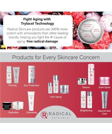 Radical Skincare Detox Charcoal Enzyme Peel - Powerful Formula w/ 11 Fruit Enzymes for Maximum Exfoliation | For All Skin Types Including Sensitive Skin | Cruelty & Paraben Free (1.7 oz) 1.7 Ounce (Pack of 1) - Buy Online on GoSupps.com