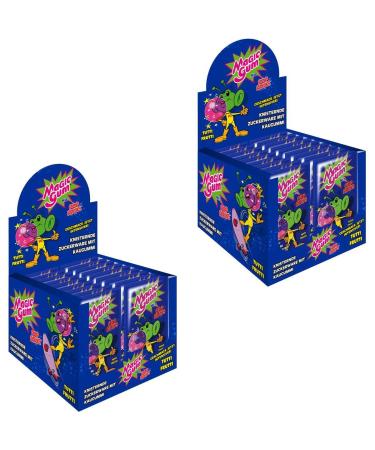 Pop Rocks Magic Gum Tutti Frutti 50 pieces in display crackling gum (pack of 2) Tutti Frutti 50 pieces (pack of 2)