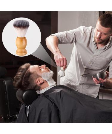 Epodmalx Men's Shaving Brush with Wooden Handle - 7pcs Salon Tools for Perfect Grooming - Buy Online on GoSupps.com