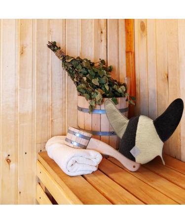 Prinzeps Viking Sauna Hut for Men - 100% Wool Felt Sauna Hat | Ideal Headgear & Gift for Men - Buy Online on GoSupps.com