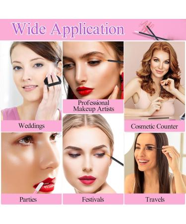 Nayyana 114 Pieces Disposable Makeup Applicators with Triangle Makeup Puffs Mascara Sticks Lip Applicators Eyeliner Brush Makeup Applicator Set for Makeup Artist Supplies - Buy Online on GoSupps.com